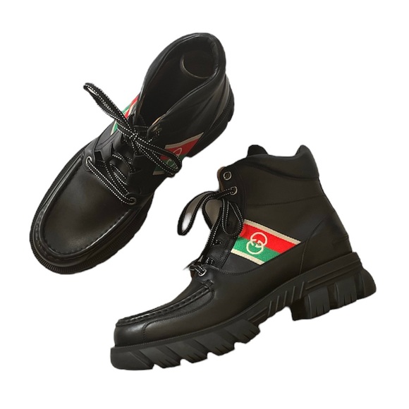 Gucci Other - ⛔️ SOLD ⛔️ NEW Gucci Men’s Interlocking G Panel Ankle Boots size 11UK Black